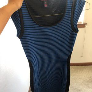 Material Girl Size XS Blue and Black Business Office Dress